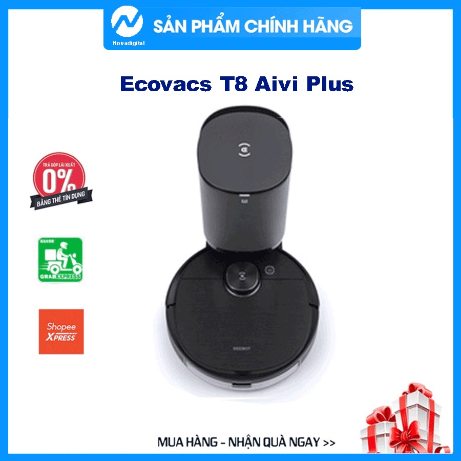 Ecovacs Deebot T8 Aivi Plus (T8 Aivi +) Robot Hút Bụi Lau Nhà, Tự động ...