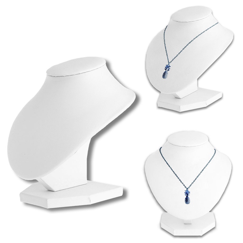 SA Trang Sức Bust Vòng Cổ Mannequin Hiển Thị Chân Đế Cho Cửa Hàng Tủ Quần Áo Tổ Chức Hiển Thị Giá Đỡ Trắng Trưng Bày Cho Nữ