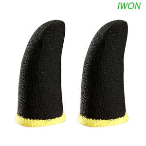 Cặp bao ngón tay chơi game bằng sợi carbon chống trượt thoáng khí cho iPhone/Android/