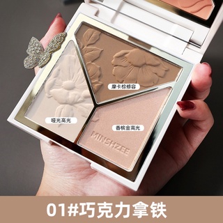 Bảng Phấn Mắt Minshzee Trang Điểm Bắt Sáng/Má Hồng/Tạo Khối One Piece