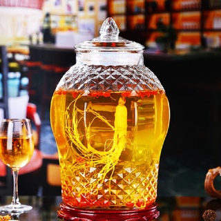 Bình Ngâm Rượu Kim Cương Thủy Tinh  Có  Vòi Cao Cấp