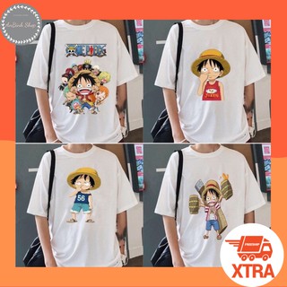 Áo thun Luffy mũ rơm 🚚 FREESHIP 🚚 Áo phông cotton tay lỡ hoạt hình One piece đảo hải tặc unisex nam nữ bận đều đẹp