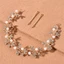 BORAGETE Nữ Băng Đô Phụ Kiện Tóc Băng Đô Quấn Tóc Handmade Cô Dâu Tiara Đầu