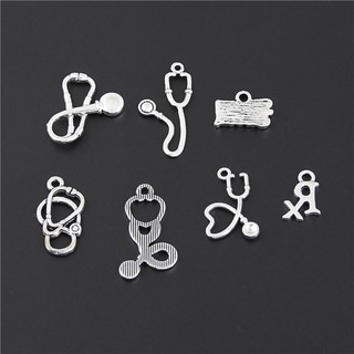 10 Chiếc Cổ Bạc Ống Nghe Quyến Rũ Y Tá Trang Sức Y Tế Trang Sức Bác Sĩ Quà Tặng Tốt Nghiệp Quà Tặng