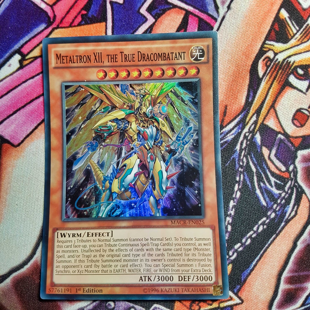 Thẻ bài Yugioh chính hãng | Metaltron XII, the True Dracombatant | MACR ...