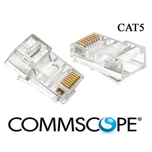 Hạt mạng RJ45 CAT5 AMP COMMSCOPE chân đồng sole | Shopee Việt Nam