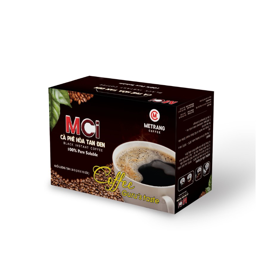 Ảnh Cà phê Mê Trang hòa tan đen 1in1 (Mci1in1) - Hộp 15 gói 4