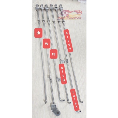Combo Đũa thắng Inox + lò xo Inox gắn Wave,Dream,Wave RS,Sirius,S110,Fu LED