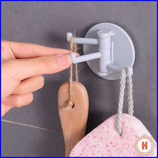 Móc tròn 3 chân dán tường chịu lực tiện dụng { H }