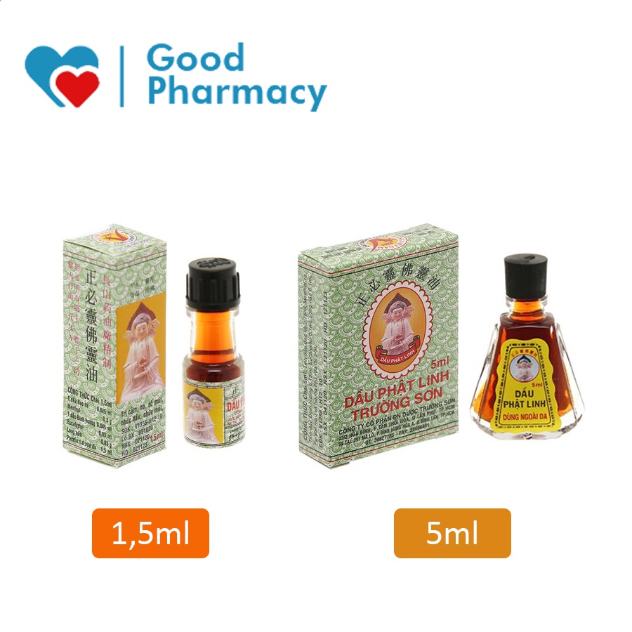 dầu phật linh Dầu Phật Linh Trường Sơn điều trị cảm, ho, đau đầu, ngạt mũi, đau