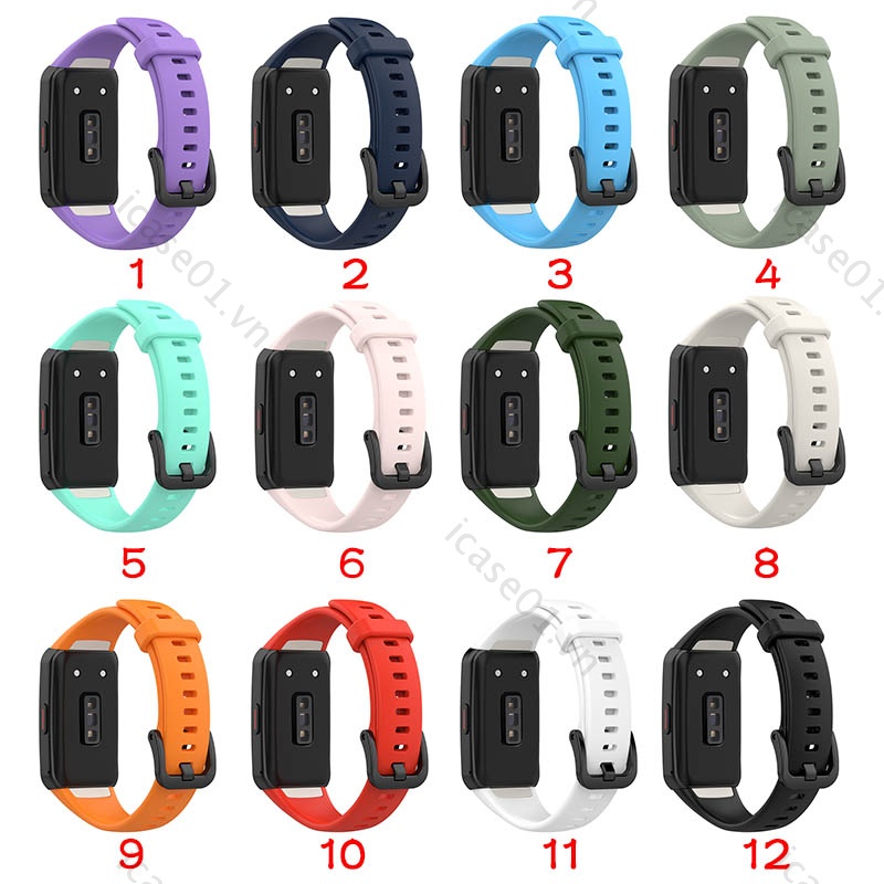 Dây đeo silicon 2021 thay thế cho đồng hồ thông minh Huawei Band 6 / Honor Band