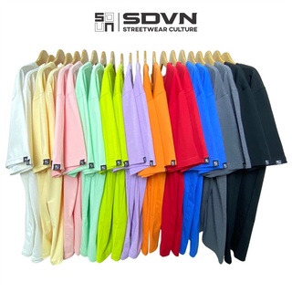 ÁO THUN TRƠN FORM RỘNG UNISEX NAM NỮ SDVN Cotton 100% Thoáng Mát, Tay Lỡ Basic, Nhiều Màu Dày Dặn