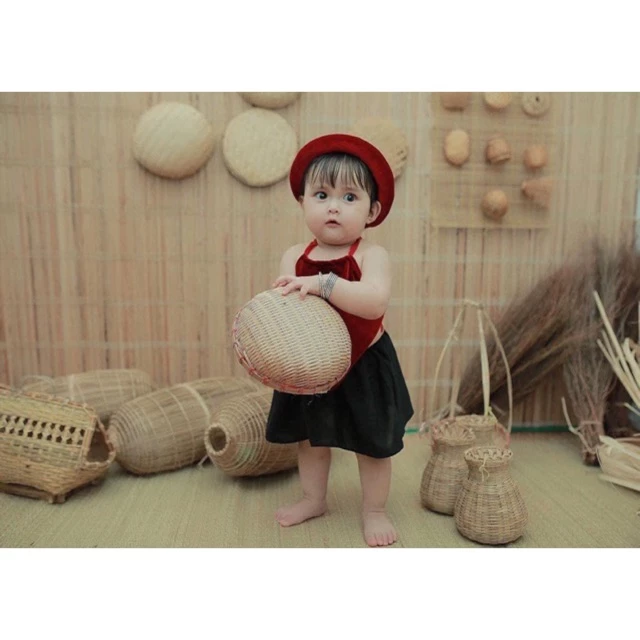 Mẫu tứ thân xinh xỉu cho bé cưng(set chưa có áo khoác ngoài)