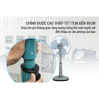Quạt Điện Đứng Senko L1638 Chính Hãng Công Suất 47W Với 3 Tốc Độ Gió, Bảo Hành 2 Năm