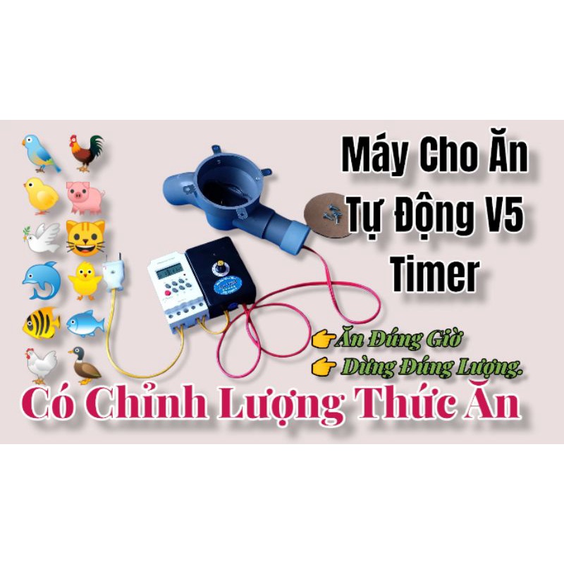 Máy Cho Ăn Tự Động V5 timer | Shopee Việt Nam