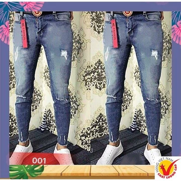 Quần Bò Nam Đẹp Đẳng Cấp Không Ra Màu Co Giãn,quần bò nam chất ở bắc giang,quần jean nam đẹp,quần jean nam rách gối