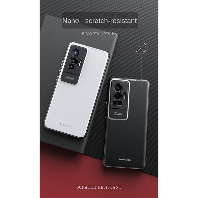 Ốp Điện Thoại TPU Chống Sốc Bề Mặt Nhám Dành Cho Vivo X70 Pro