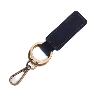 Móc chìa Khoá Da Bò Thật - Handmade 100% - Khoá Đồng _DN5022