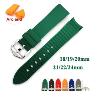 Dây Đeo Đồng Hồ Bằng Silicone Thay Thế Cho Seiko Acr End 18/19/20/21/22/24mm