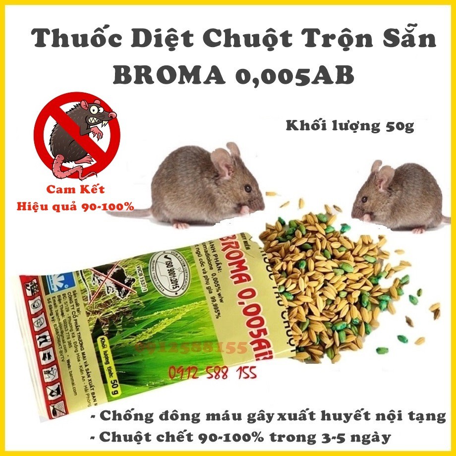 Broma 0.005 AB có hiệu quả trong việc diệt chuột không?
