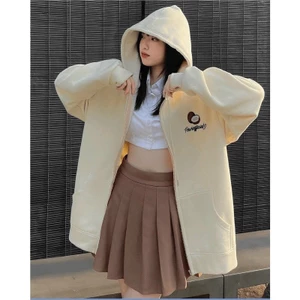ÁO KHOÁC NỈ FORM RỘNG - THỜI TRANG HÀN QUỐC , IN DỪA SIÊU HOT CHO CÁC BẠN TRẺ HIYU FASHION