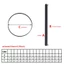 3mm Wide Flat Drive Belt Turntable Rubber Belt for LP Vinyl Record Player Phono
