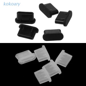 Set 5 nắp silicon đậy cổng sạc usb loại C cho điện thoại Samsung Huawei