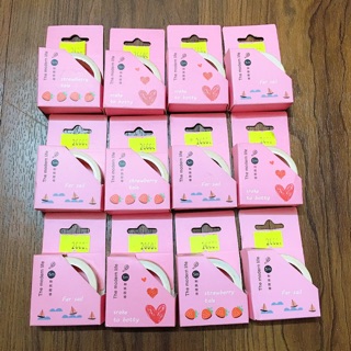 Băng dính trang trí washi tape mẫu 5m basic nhiều mẫu khác nhau