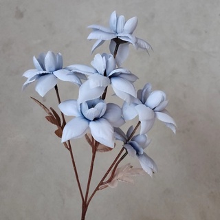 Hoa giả - hoa nhài tây cành 62cm 6 bông trang trí nhà cửa, cửa tiệm, studio chụp ảnh