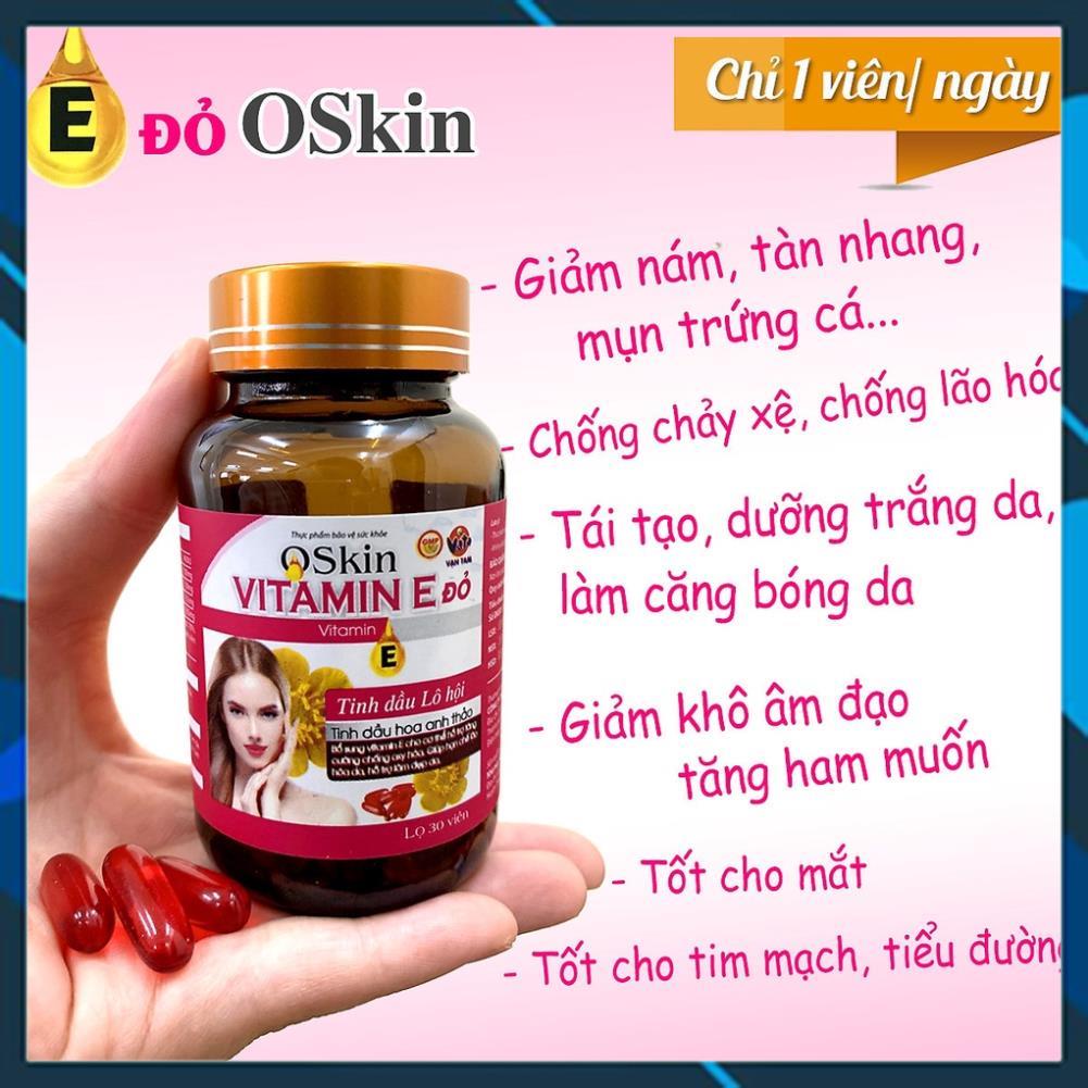 Vitamin E đỏ Oskin (Hộp 30 viên) | Shopee Việt Nam