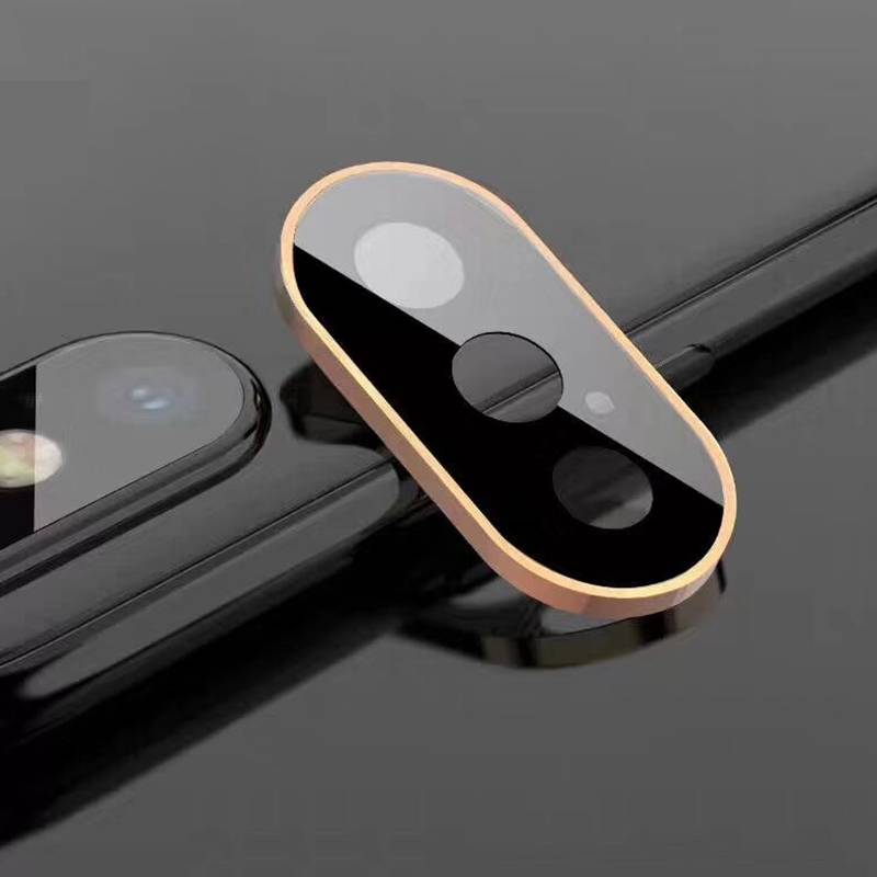Kim Loại Camera Kính Ống Kính Máy Ảnh Cho iPhone XS Max Bảo Vệ Màn Hình Kim Loại Kính Cường Lực Trên Cho iPhone X XS XSMAX