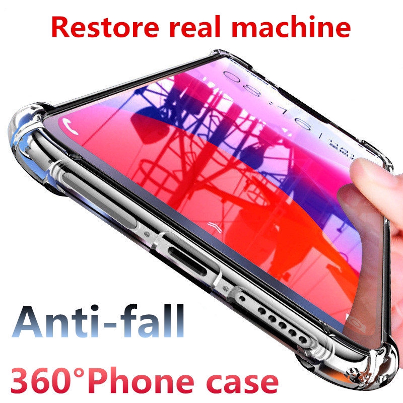 Ốp điện thoại trong suốt chống sốc cho For VIVO Nex S A X21 UD X21i X20 X9 X9S V7 V5 X7 X6 Plus