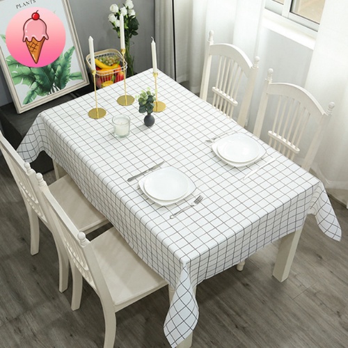 Khăn trải bàn caro vintage PVC chống thấm nước phong cách Bắc Âu - Kemshop K23
