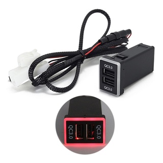 For  QC3.0 Dual USB Power Socket Quick Charge Car Charger USB Adapter
