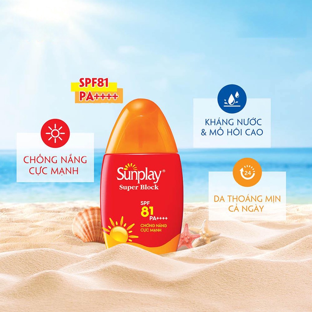 Ảnh Kem Chống Nắng Sunplay Dưỡng Trắng, Giải Nhiệt Cho Người Lớn Và Trẻ Em - Sữa Chống Nắng Sunplay 3