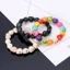 KIN Punk Cá Tính Đầu Lâu Hạt Xương Vòng Tay Gothic Quyến Rũ Cho Đầu Xương Đá Vòng Tay Đàn Hồi Tây Tạng Cầu Nguyện Cho