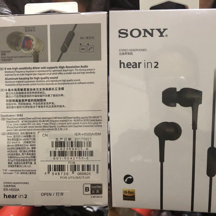 Tai nghe Hi-res Sony IER-H500A /Sony XBA-A1 | Shopee Việt Nam