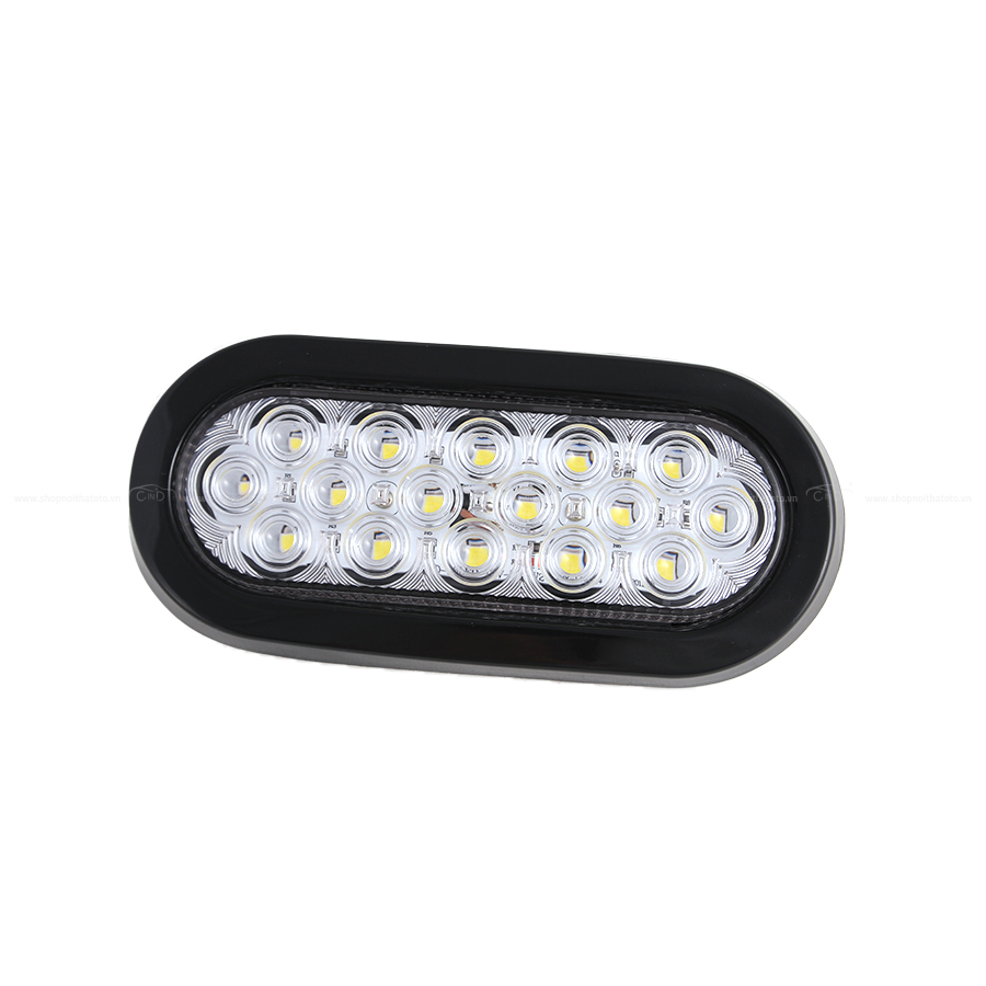 Combo 2 Đèn Led Hình Oval Xe Tải VIAIR VI019 12V Màu Trắng