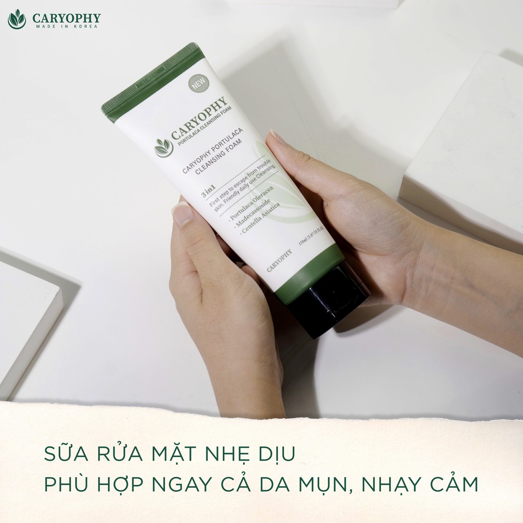 Ảnh Sữa Rửa Mặt Caryophy Portulaca Cleansing Foarm 150ml Mẫu Mới 2