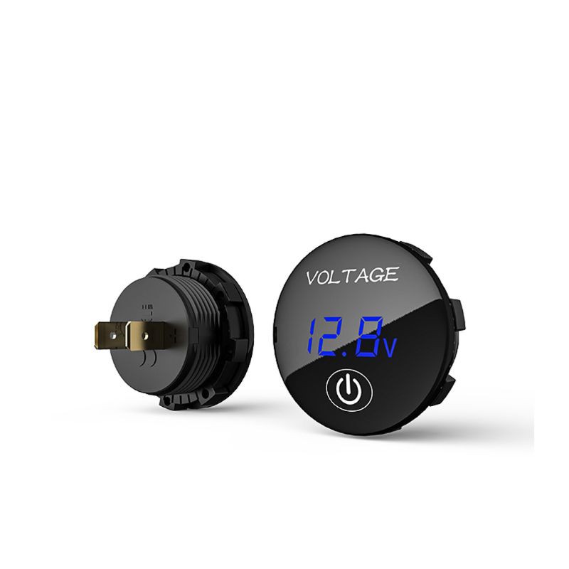 Vôn kế kỹ thuật số hiển thị LED DC 5v-48v dành cho xe mô tô/ ô tô tùy chọn màu sắc