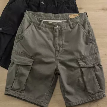 Quần Short Tổng Thể 28-36 Kích Thước Bốn Màu Tùy Chọn Quần Short Thường Ngày Mùa Hè Cotton Co Giãn Giặt Quần Âu Mỹ Quần Short Tổng Thể Nam Dạo Phố Mặc Quần Giữa Thẳng Quần Áo Nam