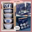 Bộ bát sứ men lam phong cách Nhật decor phòng bếp nhà cửa đồ gốm sứ vẽ tay gia đình cốc đĩa lenhome