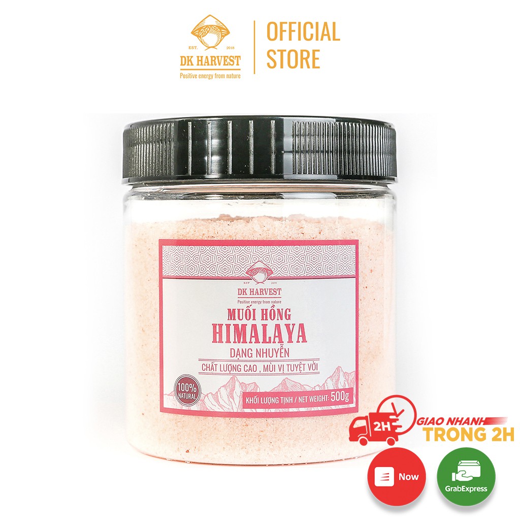 Ảnh Muối Hồng Himalaya DK Harvest Dạng Hạt và Dạng Nhuyễn Hũ 500g, Hũ 1kg( Loại tinh khiết nhất) 3