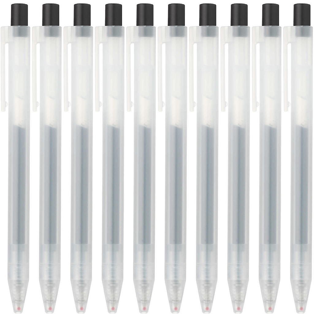Ảnh Bộ 10 Cây Bút Bi Bấm 0.5mm MUJI 3