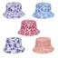 PCF * Mũ ngư dân mùa hè dành cho nữ Mũ xô Polyester In hình trái tim Mũ vành rộng
