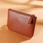 VVDZA Mini Ví Đựng Thẻ Tín Dụng Retro Matte PU Da Đồng Xu Túi