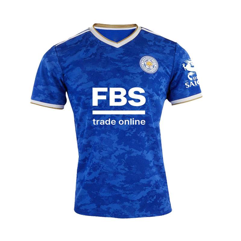 Áo thun bóng đá Leicester City F.C. Premier League 2021-22 - Dáng Rộng với Hình In Cầu Thủ Vardy &amp; Maddison