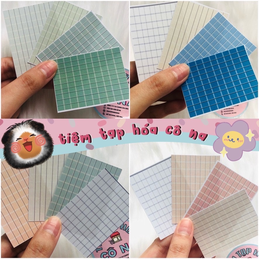 Bộ sticker/decal dán sticky notes trang trí sổ,bullet journal,craft ...