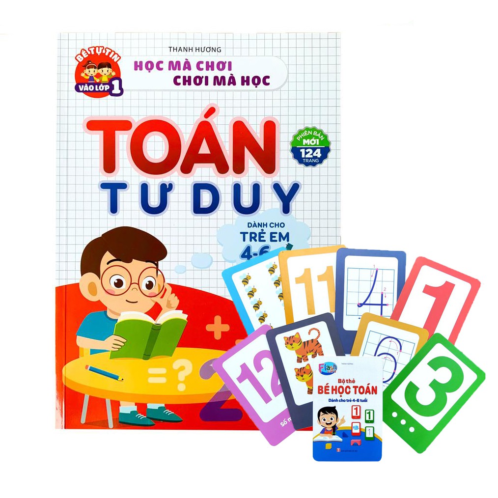 Ảnh Sách - Toán Tư Duy Dành Cho Trẻ Em 4-6 Tuổi ( Tặng Kèm Bộ Thẻ Bé Học Toán) 4
