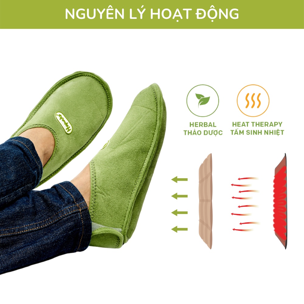 Mô tả Đai Chườm Nóng Thảo Dược Bàn Chân Hapaku, Giảm Nhức Mỏi Tê Lạnh Bàn Chân, Làm Nóng Bằng Điện - 1